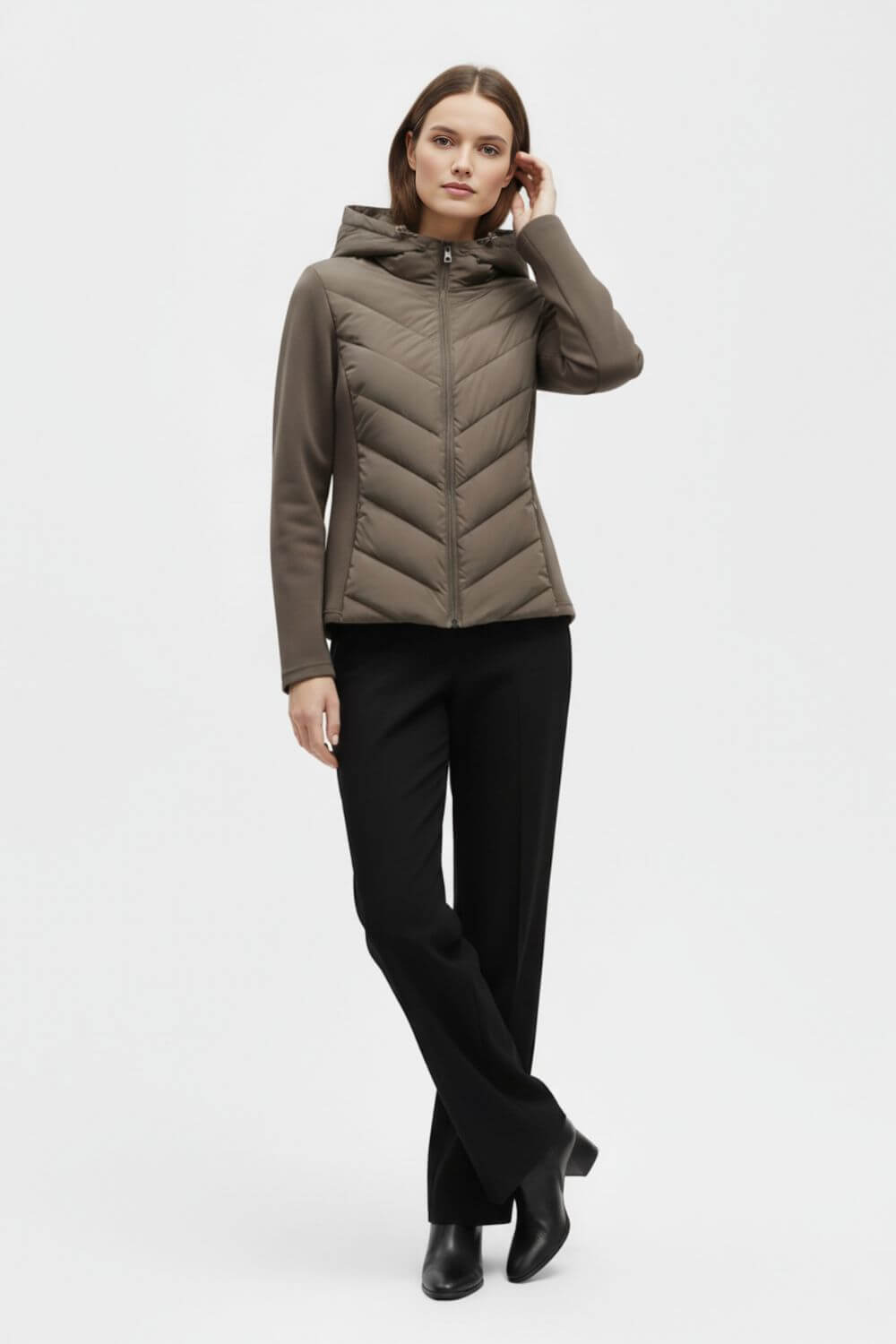 Kapuzensweater Pufferjacke für Frauen | Caurelle -11