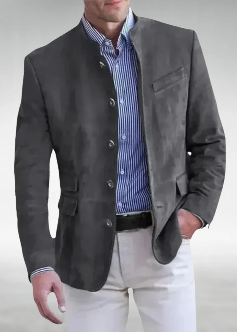 Bequeme Edle Jacke mit eleganter Linienführung für Herren | Lucio -3