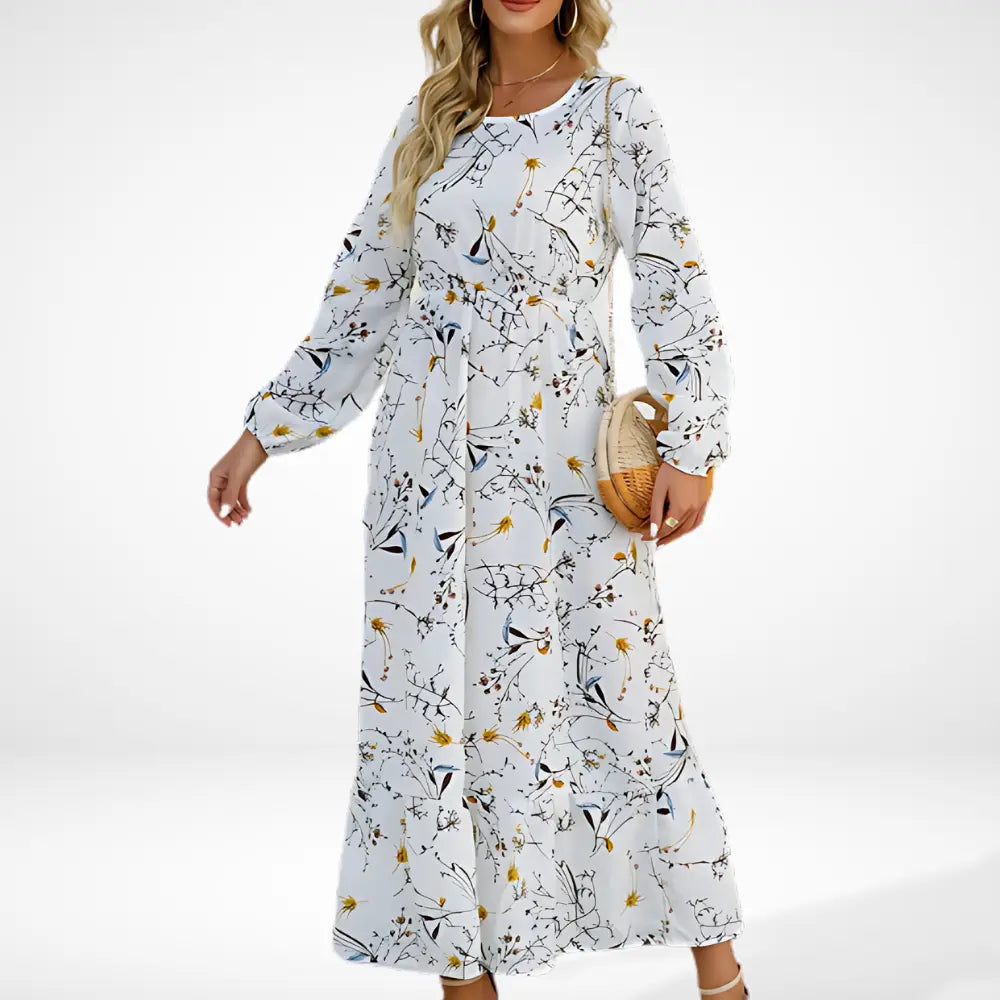 Bequemes Raffiniertes Sommerkleid mit Print für Damen | Irma -9