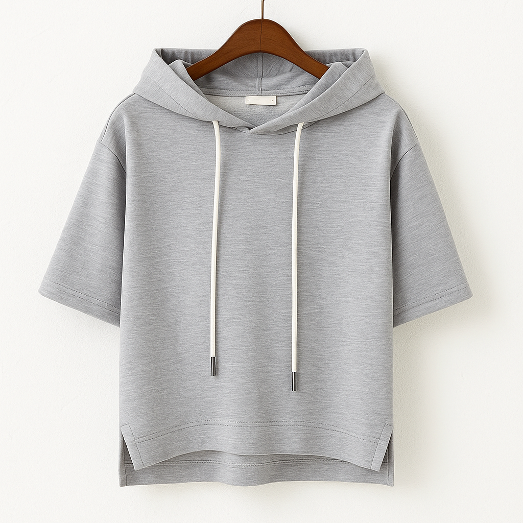 Kurzarm Hoodie mit modernem Schnitt für Damen | Elinora
