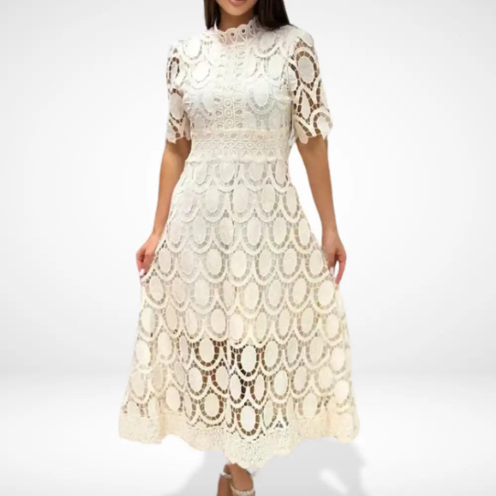 Elegantes Feines Maxikleid mit Spitze für Damen | Olivia -4