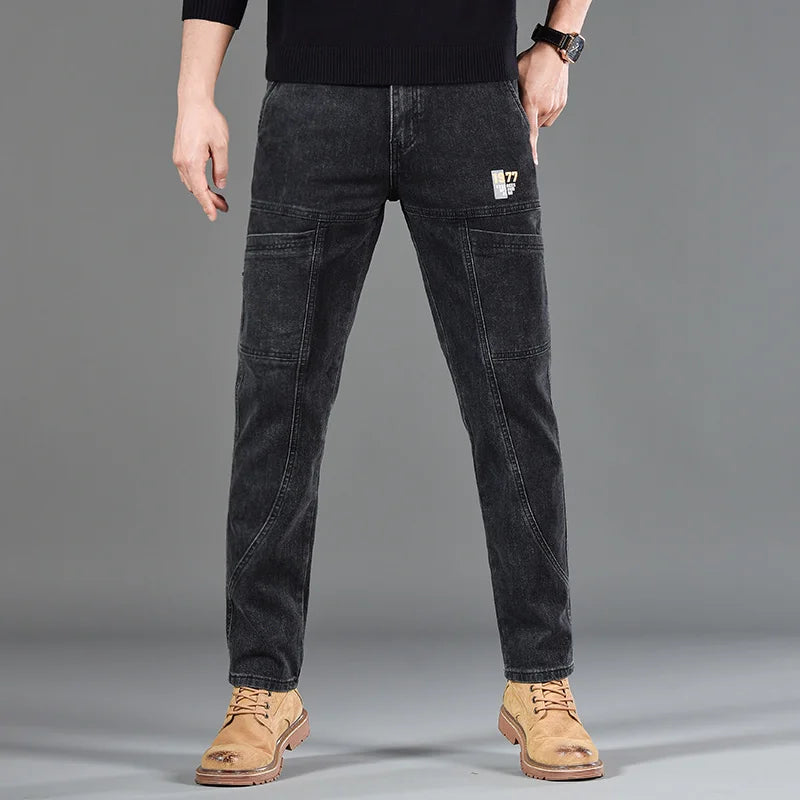 Men's Straight-Leg Utility Jeans | Baxter