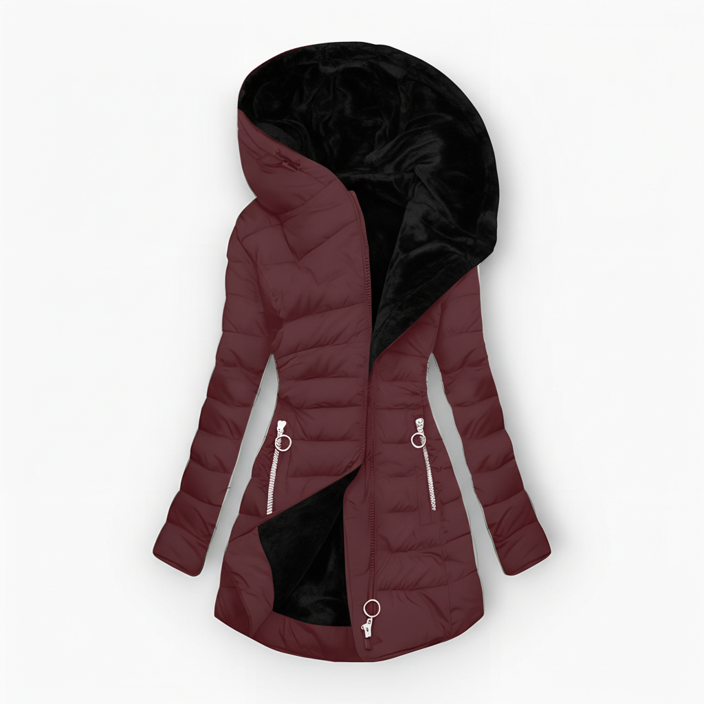 Klassische Edle Wasserdichte Jacke mit wasserabweisendem Material für Damen | Mila -10