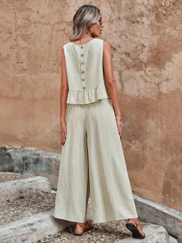 Women's Sleeveless Lounge Set | Solina