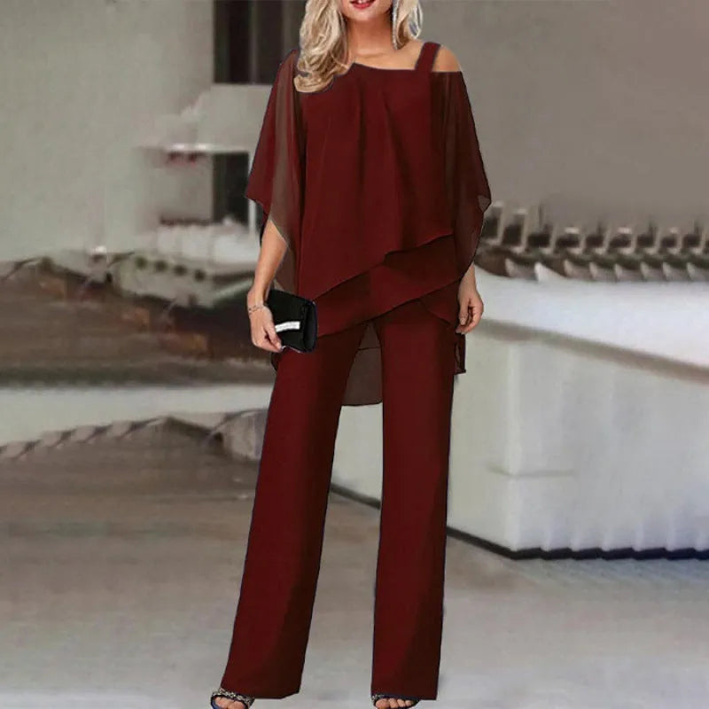 Stilvolle Edle Hose mit asymmetrischem Schnitt für Damen | Olivia -5