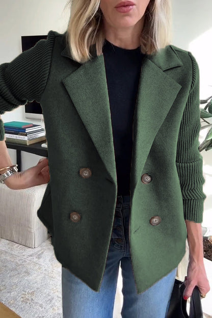 Eleganter Blazer Strickärmeln für Männer | Valeria -7