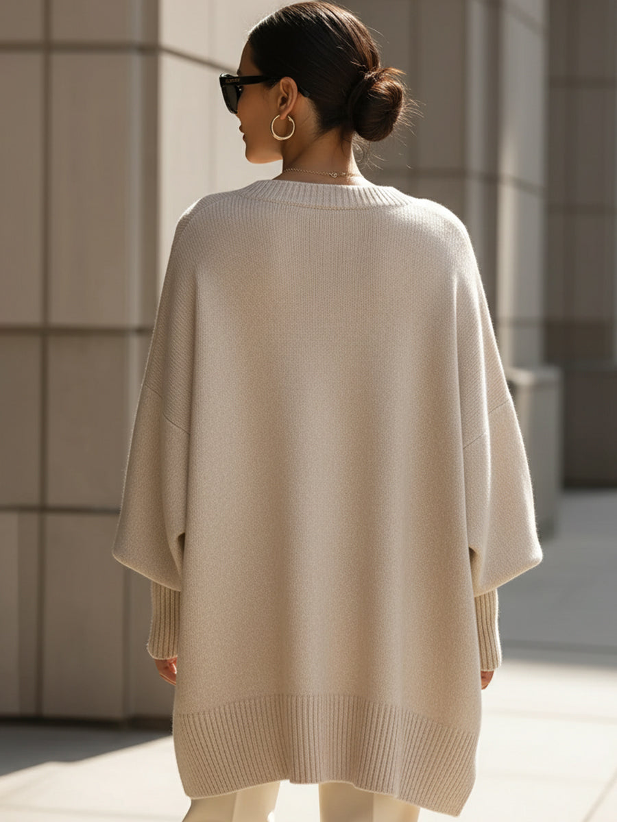 Oversize Pullover Lockerer Silhouette für Männer | Meliora -4