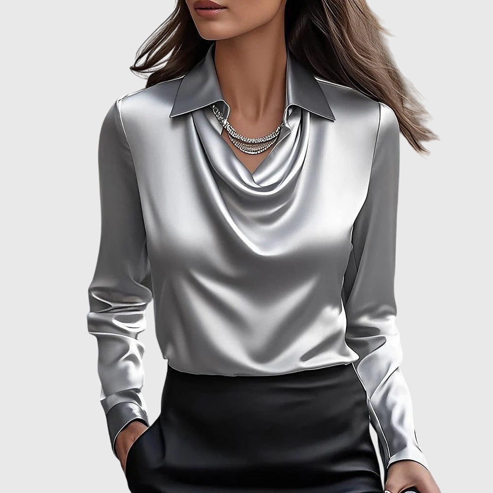 Elegante Bluse Ausschnitt für Frauen | Calyra -3