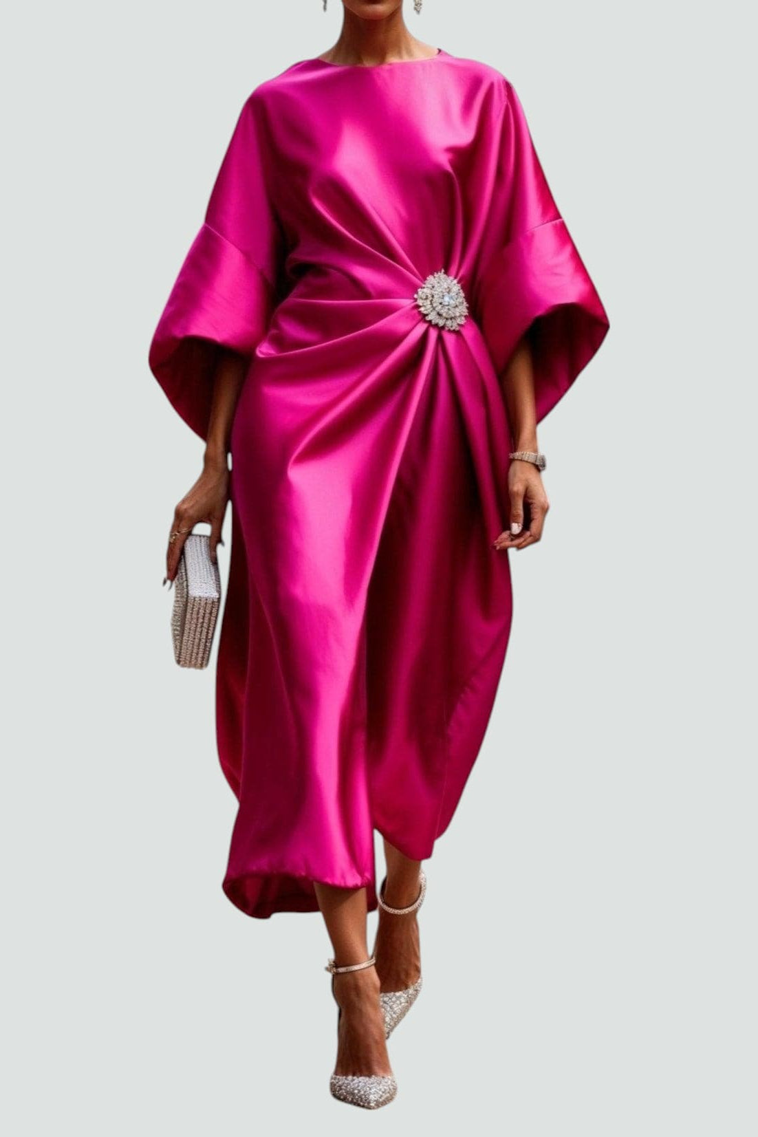 Modernes Feines Kleid mit eleganter Linienführung für Damen | Elegante -4