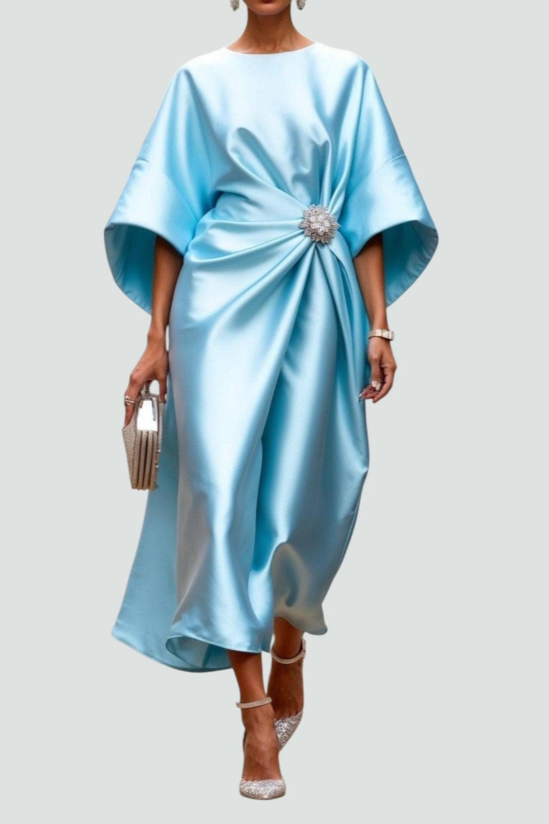 Modernes Feines Kleid mit eleganter Linienführung für Damen | Elegante -3