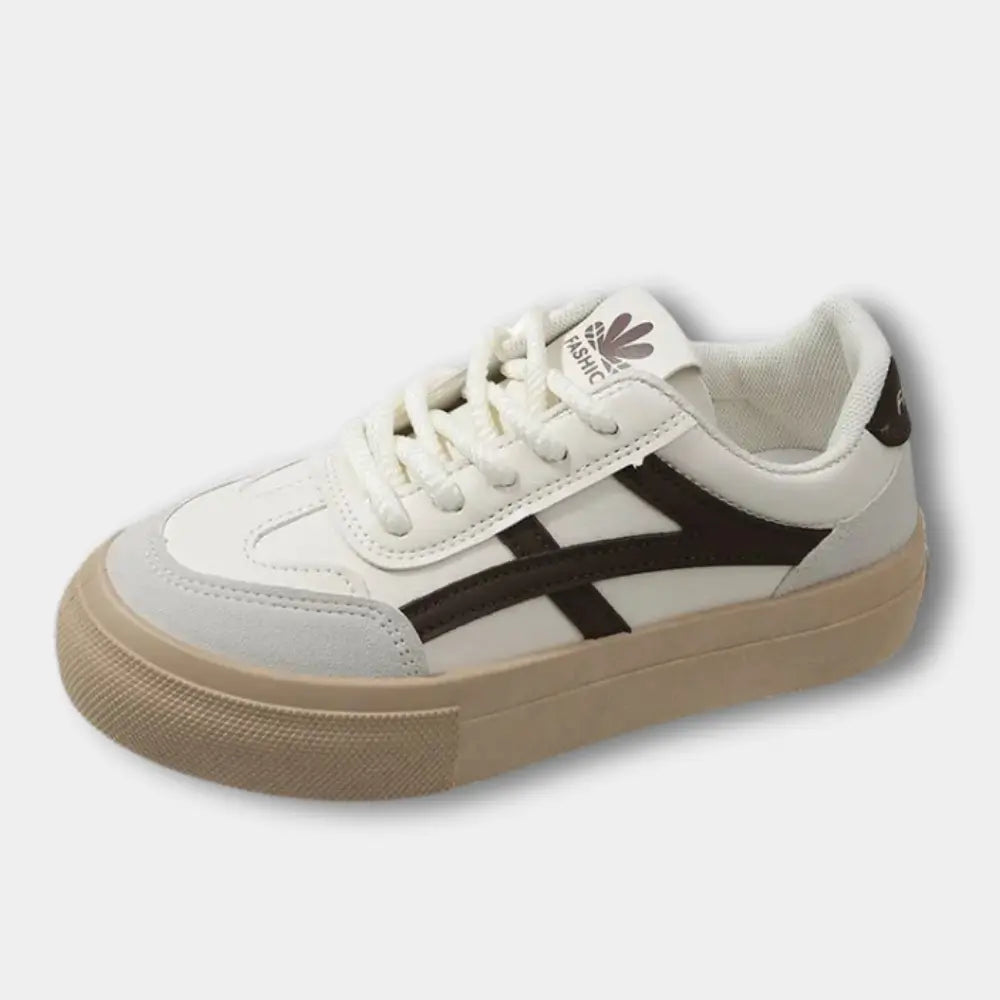 Klassischer Hochwertiger Sneaker mit seitlichen Details für Damen | Nina -6