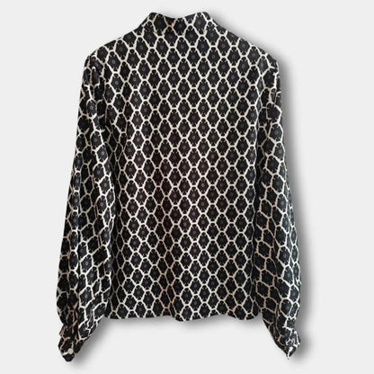 Bequeme Raffinierte Bluse mit offenem Ausschnitt für Damen | Maria -2