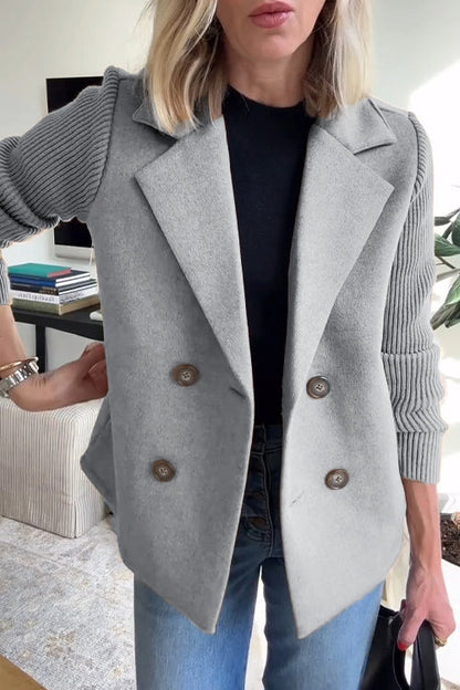 Eleganter Blazer Strickärmeln für Männer | Valeria -4