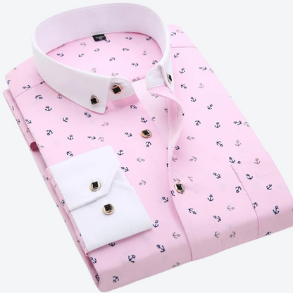 Men's shirt with maritime print and modern style | Finnick