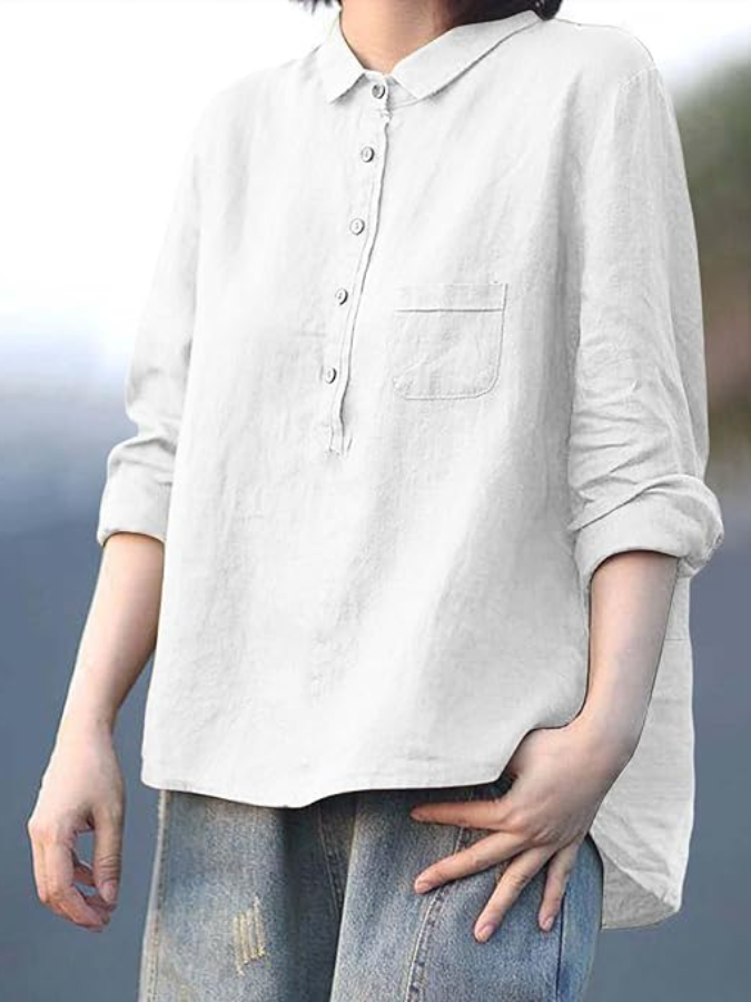 French vintage everyday blouse for women | Alice -14