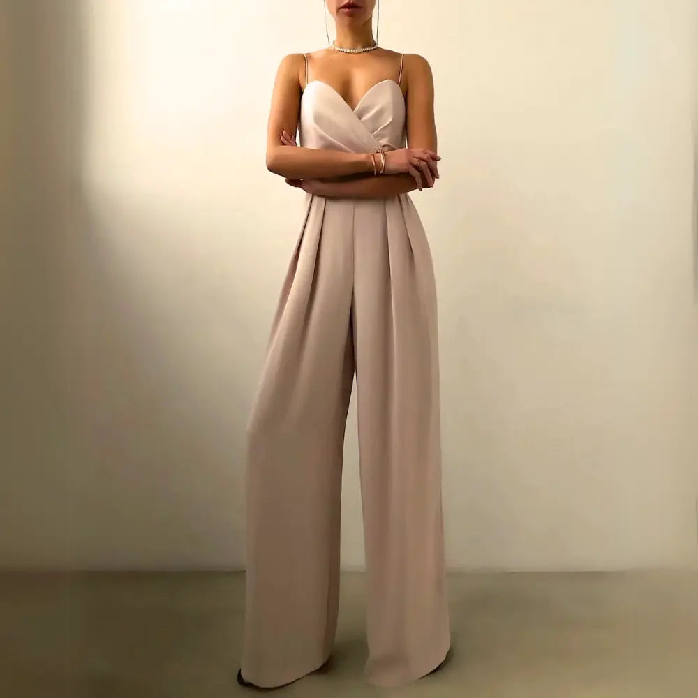 Stilvoller Premium Jumpsuit mit Strick für Damen | Ursella -16