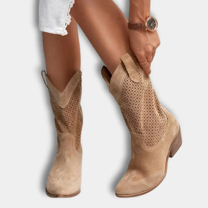 Klassische Raffinierte Cowboystiefel mit Absatz für Damen | Stacy -2