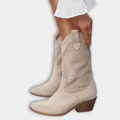 Klassische Raffinierte Cowboystiefel mit Absatz für Damen | Stacy -5