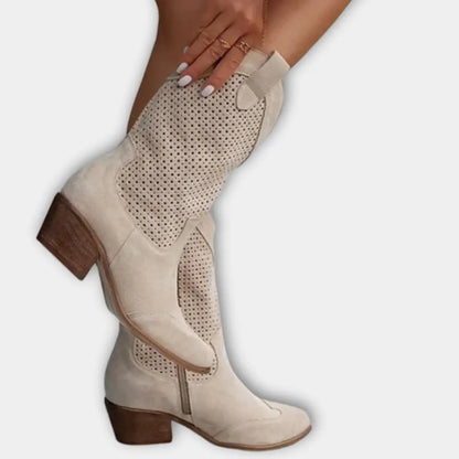 Klassische Raffinierte Cowboystiefel mit Absatz für Damen | Stacy -6