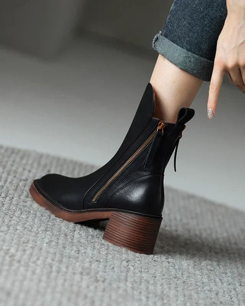Bequeme Edle Stiefel mit Absatz für Damen | Atemporal -1