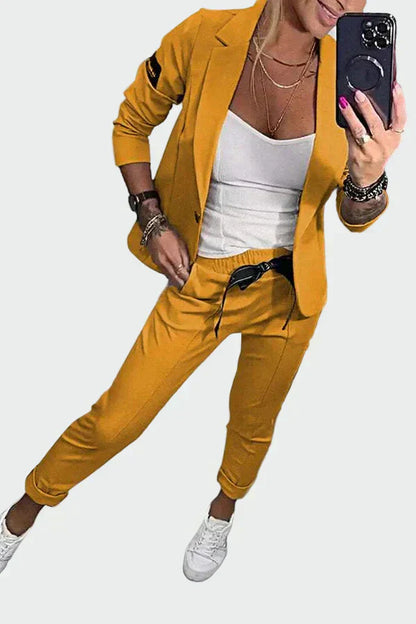 Modernes Feines Set mit taillierter Passform für Damen | Elegance -8