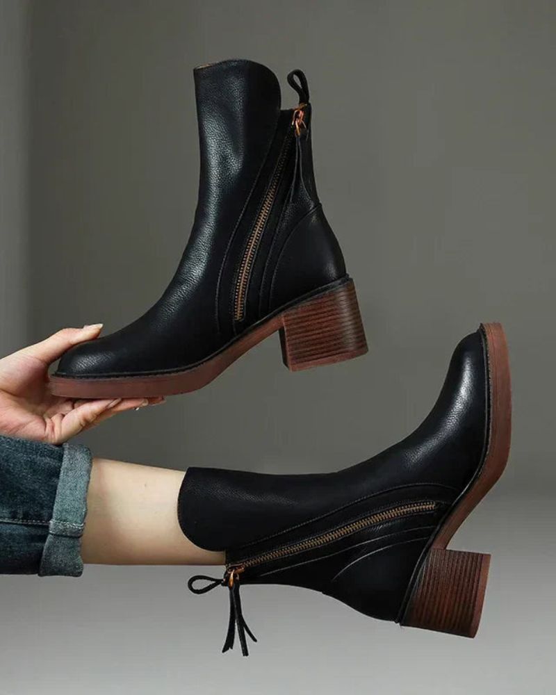 Bequeme Edle Stiefel mit Absatz für Damen | Atemporal -2