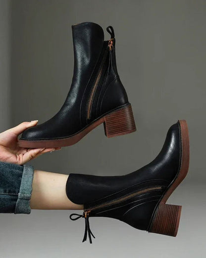 Bequeme Edle Stiefel mit Absatz für Damen | Atemporal -2