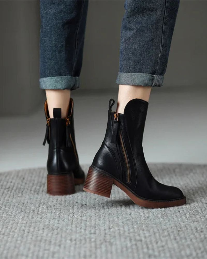 Bequeme Edle Stiefel mit Absatz für Damen | Atemporal -3