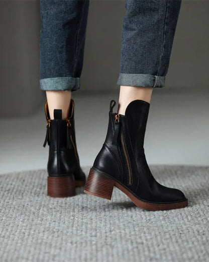 Bequeme Edle Stiefel mit Absatz für Damen | Atemporal -3