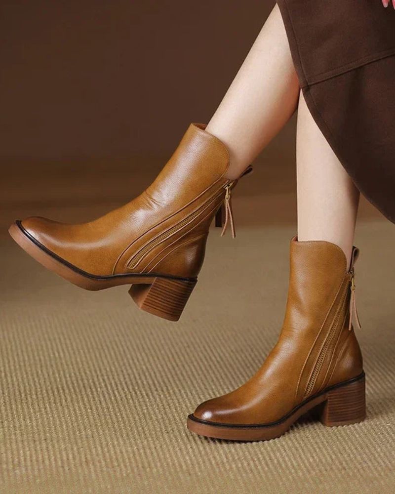 Bequeme Edle Stiefel mit Absatz für Damen | Atemporal -13