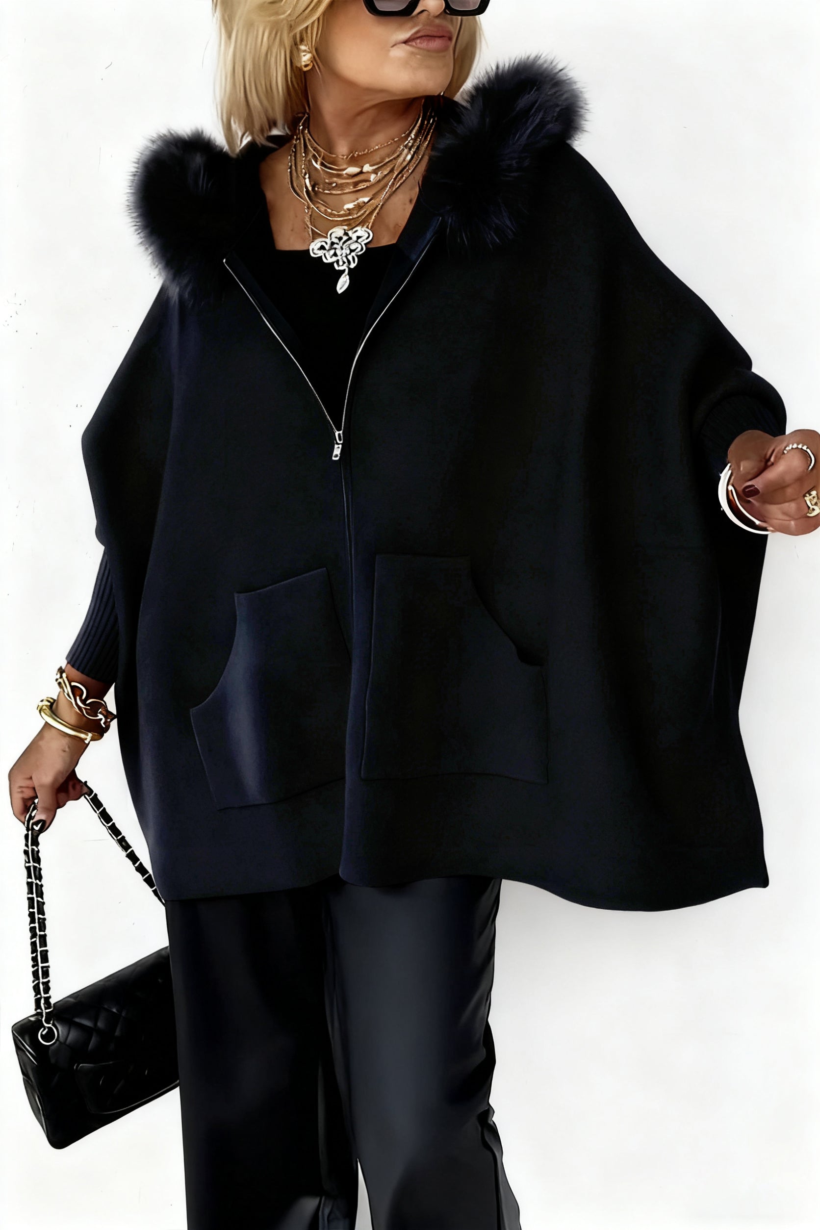 Stilvolle Feine Jacke mit Stehkragen für Damen | Tania -3
