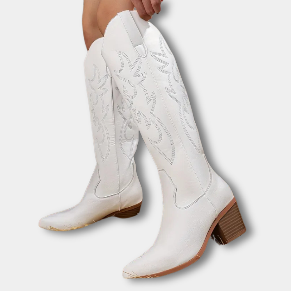 Moderne Premium Cowboystiefel mit Stickerei für Damen | Jill -4