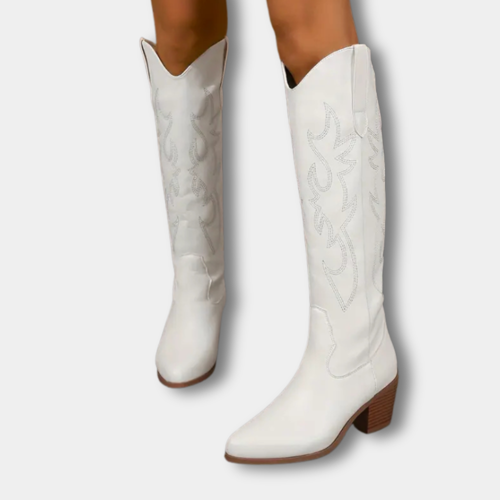 Moderne Premium Cowboystiefel mit Stickerei für Damen | Jill -5
