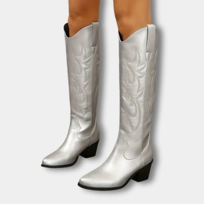 Moderne Premium Cowboystiefel mit Stickerei für Damen | Jill -8