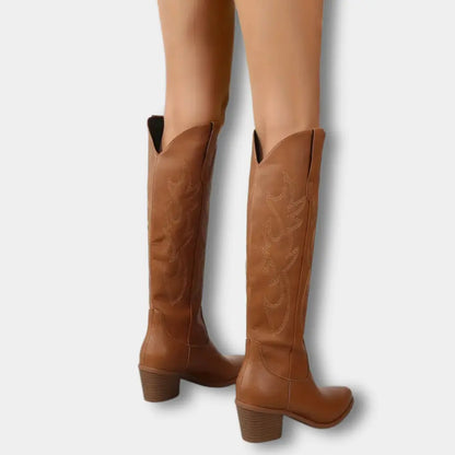 Moderne Premium Cowboystiefel mit Stickerei für Damen | Jill -11