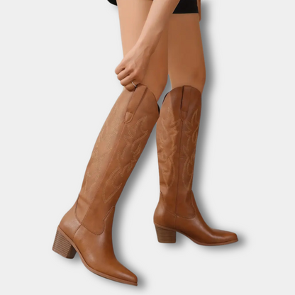 Moderne Premium Cowboystiefel mit Stickerei für Damen | Jill -12