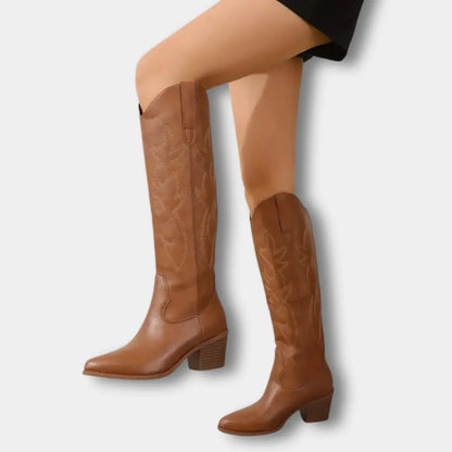 Moderne Premium Cowboystiefel mit Stickerei für Damen | Jill -10