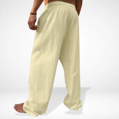 Klassische Premium Leinenhose mit lockerer Passform für Herren | Carr -2