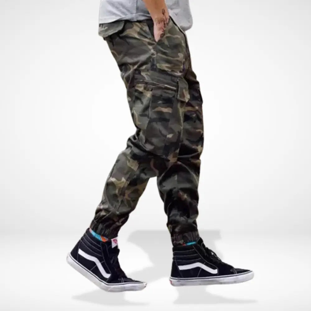 Bequeme Raffinierte Cargohose mit Print für Herren | Knapp -2