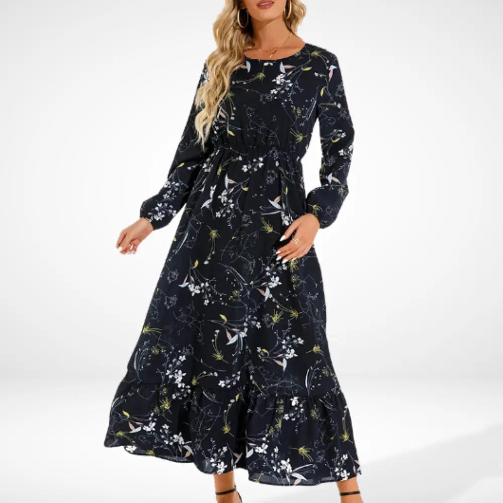 Bequemes Raffiniertes Sommerkleid mit Print für Damen | Irma -1