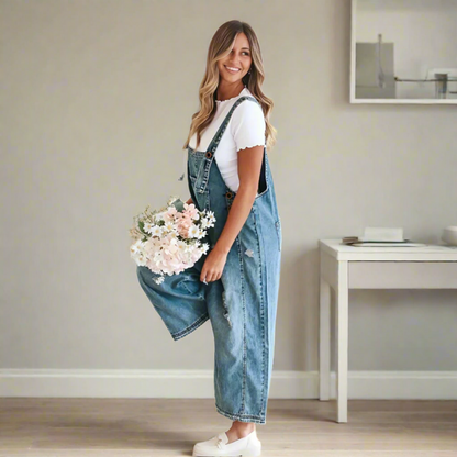 Vintage Waschbarer Jumpsuit Schnitt für Männer | Carmelita -6