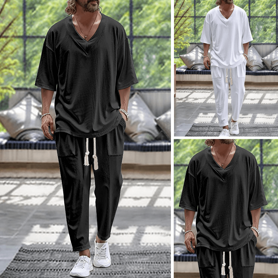Elegant Men's Relaxed Fit Set | Thane
