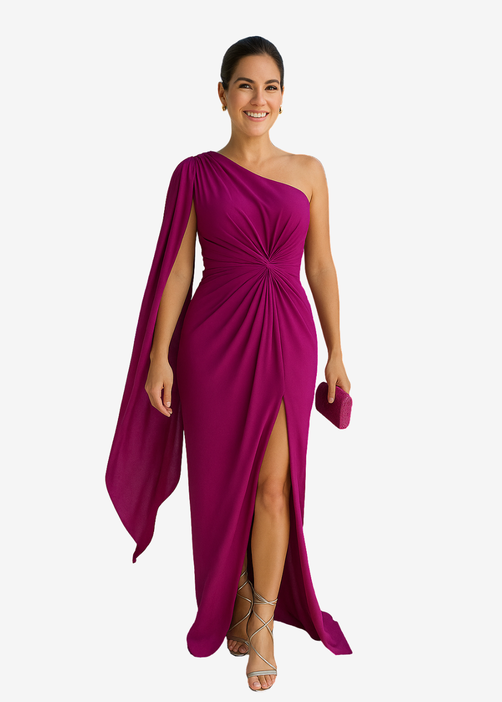 Bequemes Hochwertiges Kleid mit Schlitz für Damen | Hombros Descubiertos -7