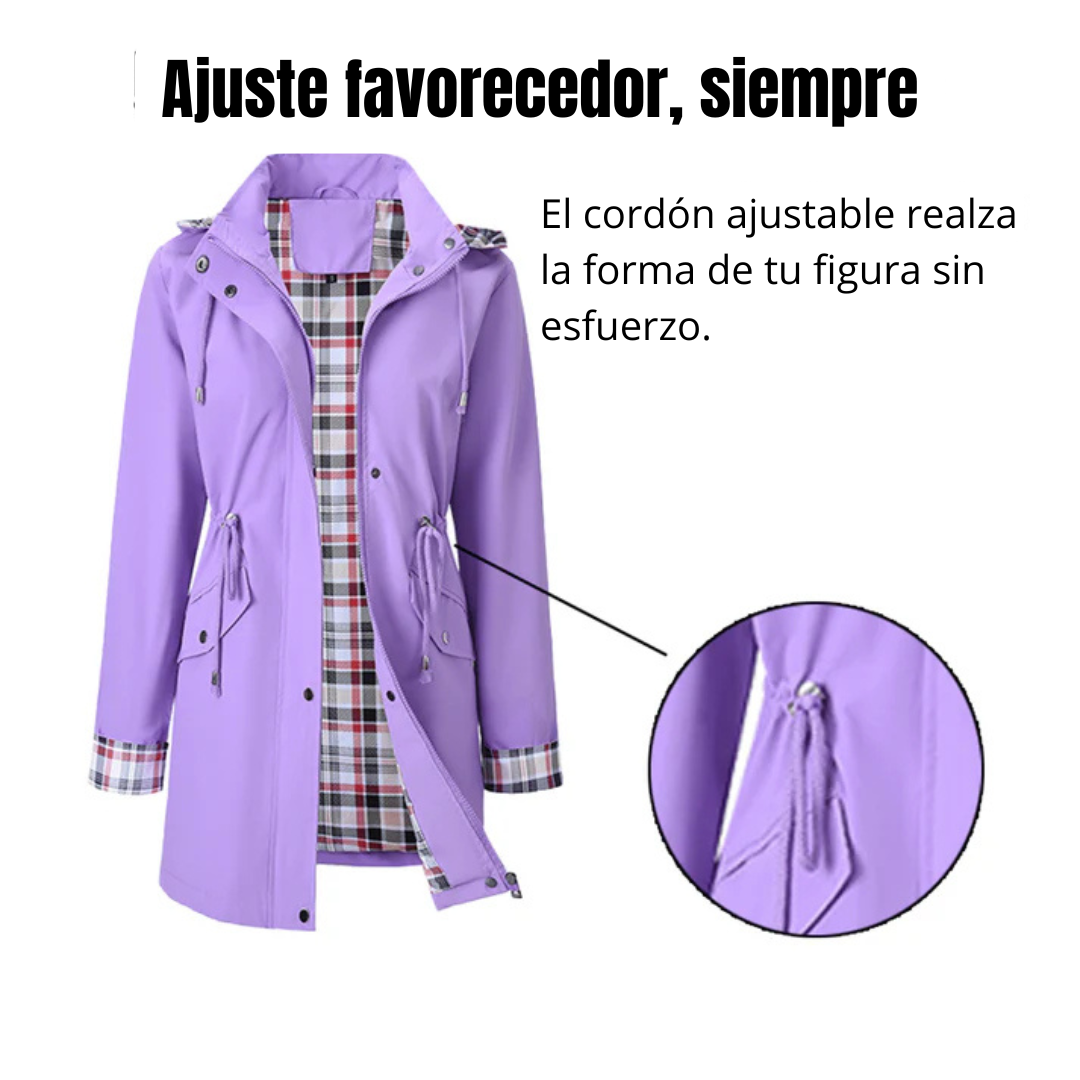 Stilvolle Premium Wasserdichte Jacke mit Kapuze für Damen | Olivia -2