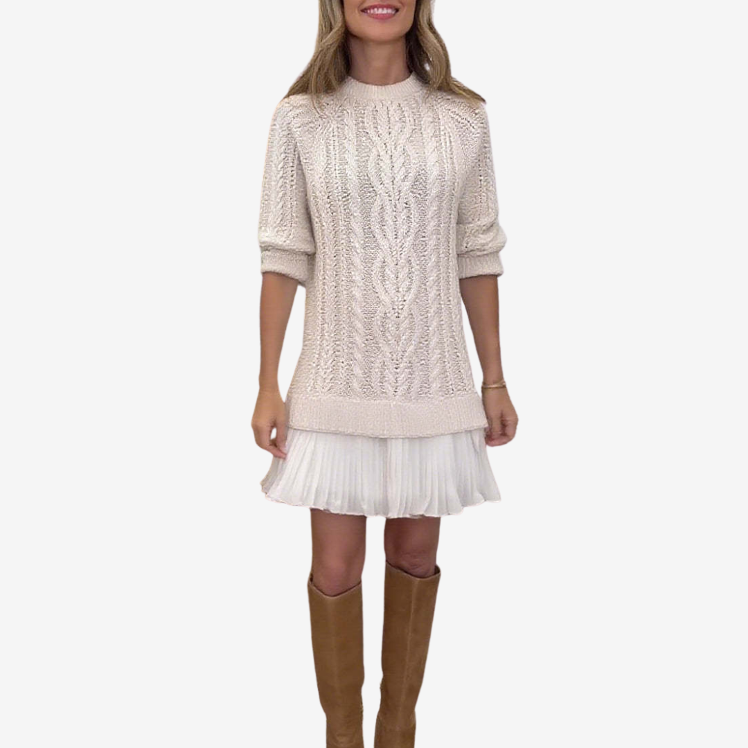 Modernes Edles Midikleid mit Plissee für Damen | Midi -2