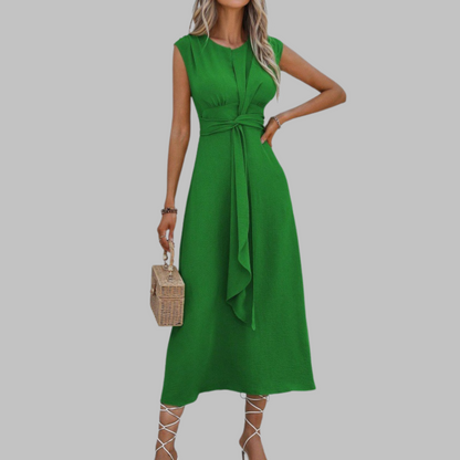 Women's Sleeveless Crew Neck Maxi Dress | Selina