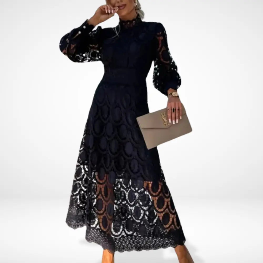 Elegantes Feines Maxikleid mit Spitze für Damen | Olivia -1
