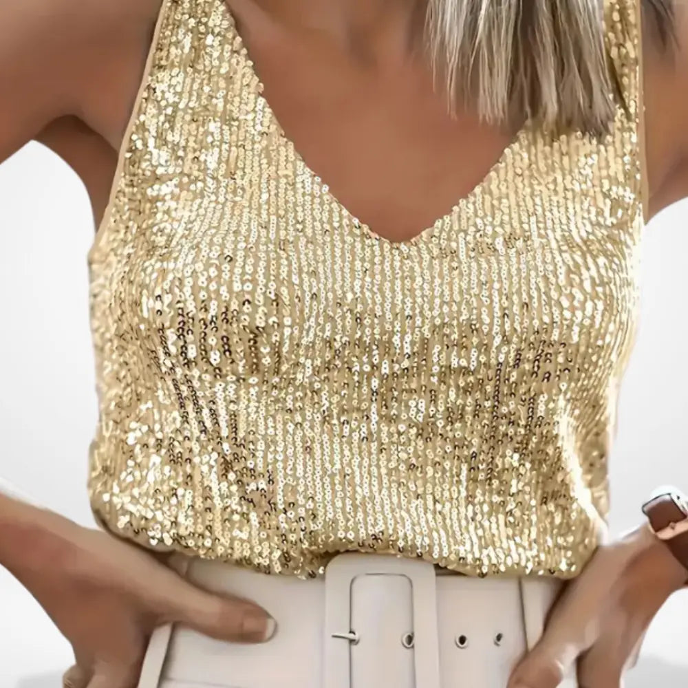 Klassisches Feines Partykleid mit V-Ausschnitt für Damen | Lilie -1