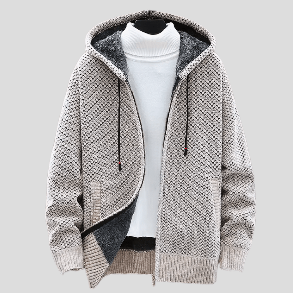 Bequemer Feiner Hoodie mit modernem Design für Herren | Cálido -1