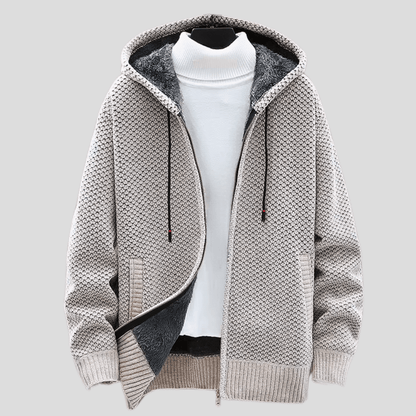 Bequemer Feiner Hoodie mit modernem Design für Herren | Cálido -1
